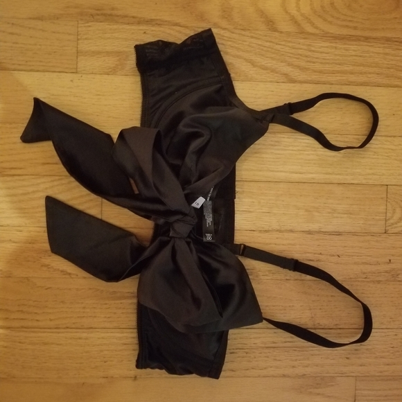 🖤🔥❤️ BIG BOW SATIN UNDERWIRE BRA⚡️ flash sale - Picture 8 of 8